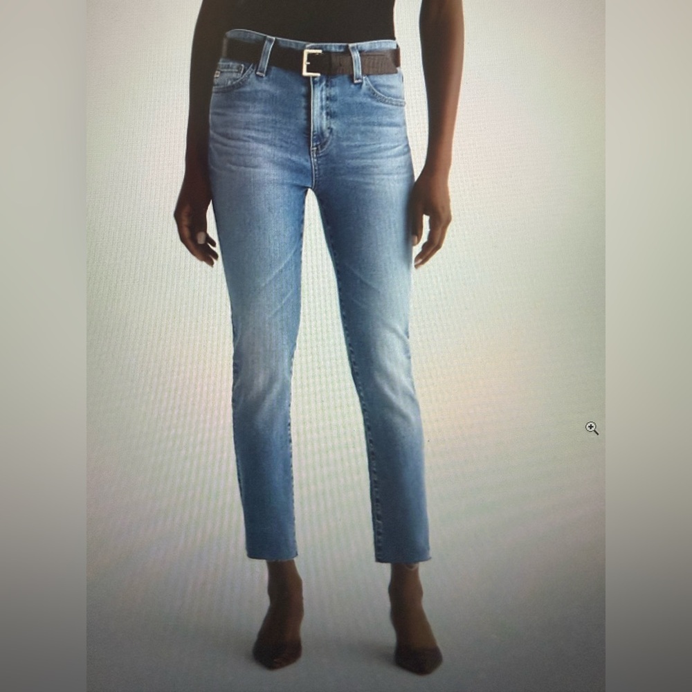 AG Mari Crop Straight-Leg Jeans Size 30 EUC